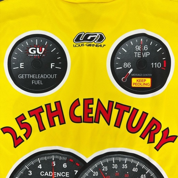 Louis Garneau Yellow 1/2 Zip Bicycle Cycling Top XXL - Picture 15 of 16